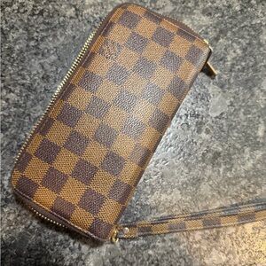 Louis Vuitton Brown Checkered Wallet